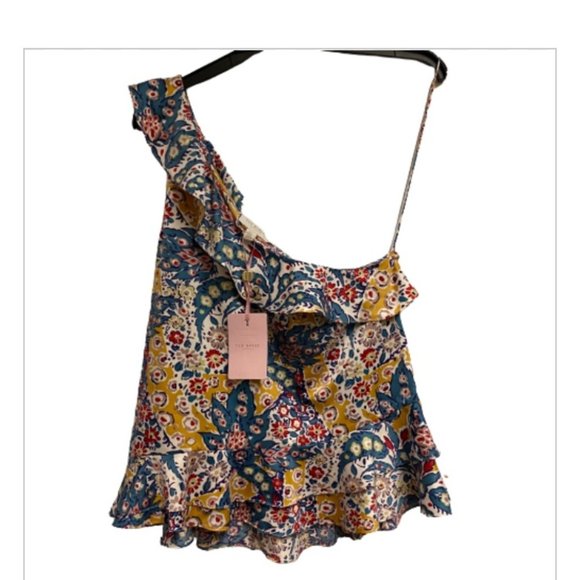 Ted Baker London Samba Printed Top Size 2 - Picture 1 of 12